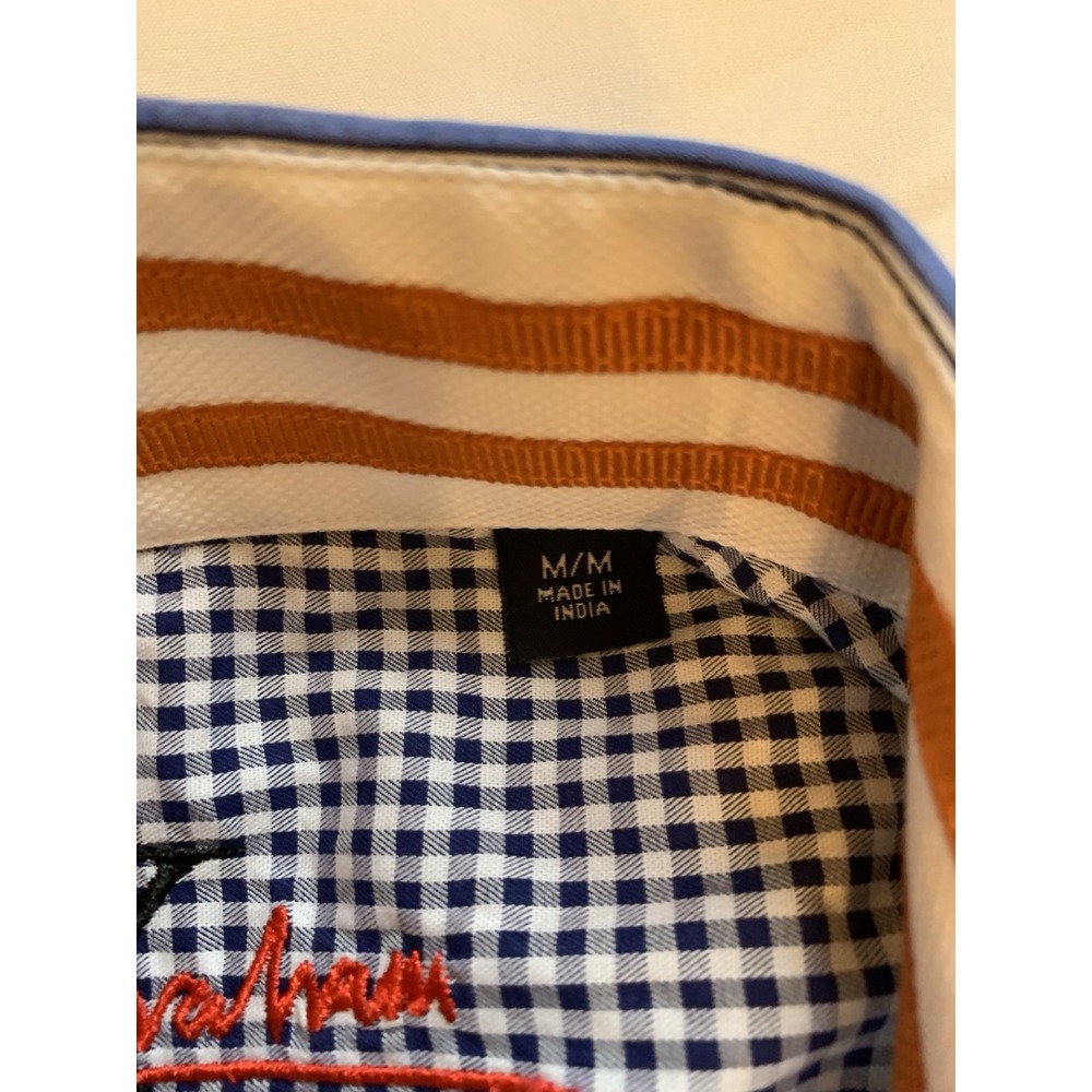 Robert Graham X Collection Mens Medium Blue Stripe Button Down Long Sleeve Shirt - Picture 3 of 15